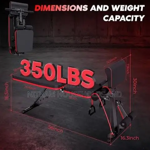 Gym Bench.Multi-functional Adjustable Workout Bench