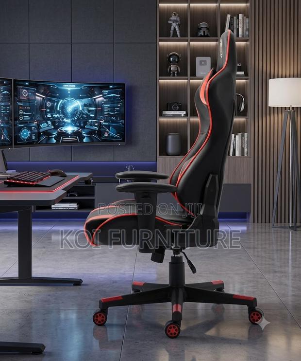 Office Chairs; Fabric Adjustable Office Gaming Chair - thumbnail 2