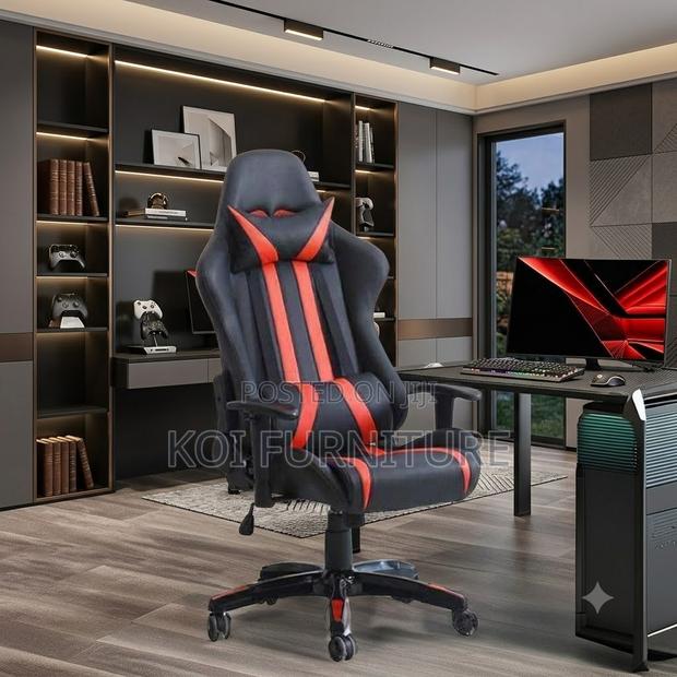 Office Chairs; Fabric Adjustable Office Gaming Chair - thumbnail 3