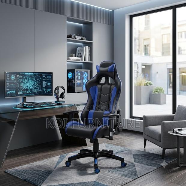 Office Chairs; Fabric Adjustable Office Gaming Chair - thumbnail 4