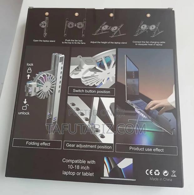 Portable Laptop Stand With Fans - thumbnail 2