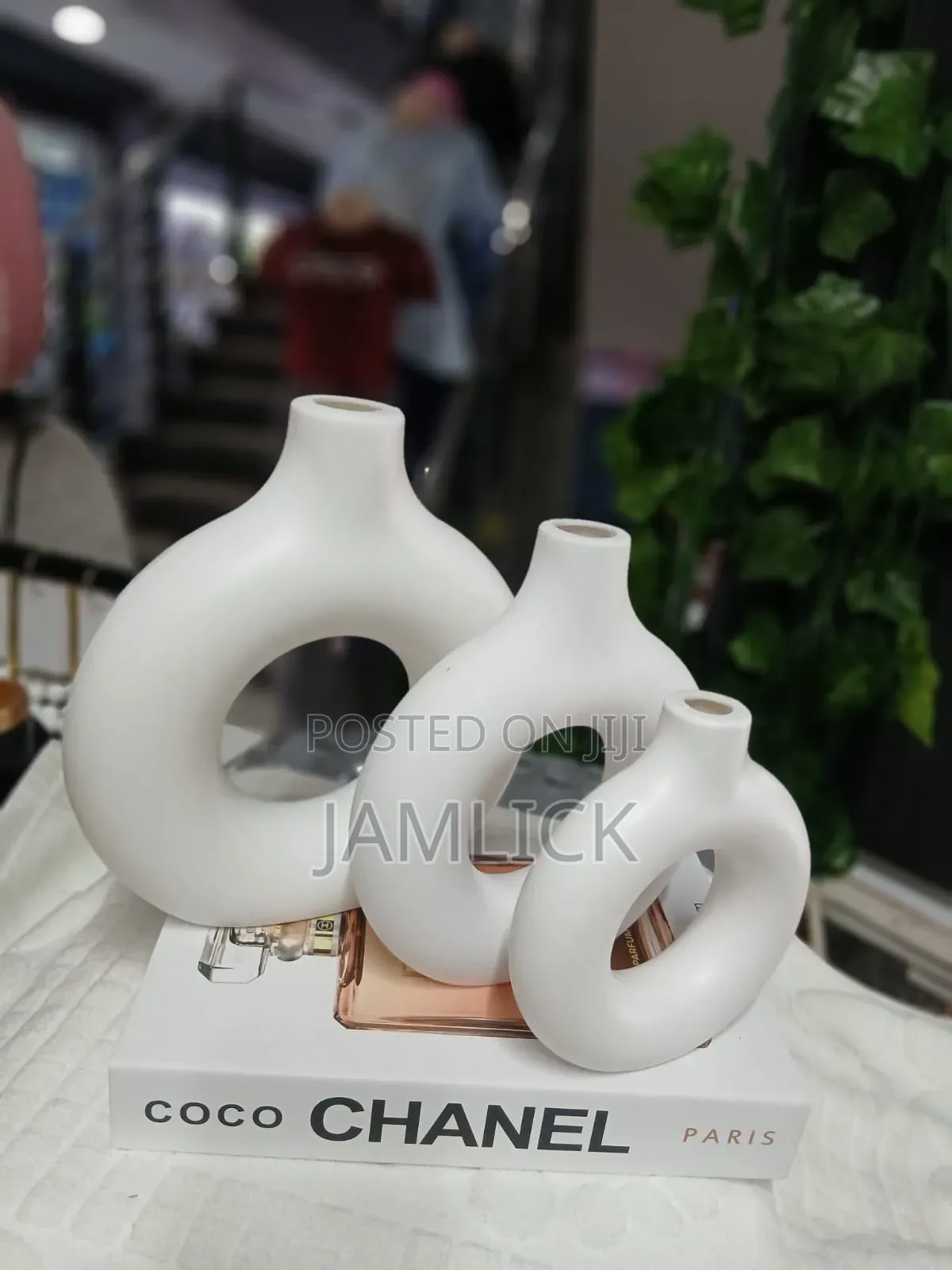 3-in-1 Doughnut Plastic Flower Vases | Modern Decorative Vase Set
- Gw