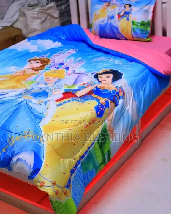 3pcs Themed Cartoon Duvet Set Size: 4×6 Soft Comfortable