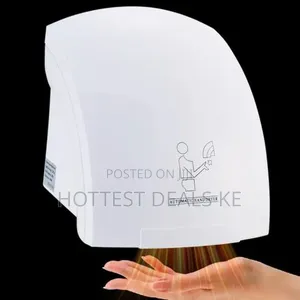 White Plastic Automatic Hand Dryer
