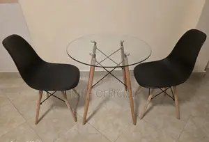 Glass Dining Table and Two Sits