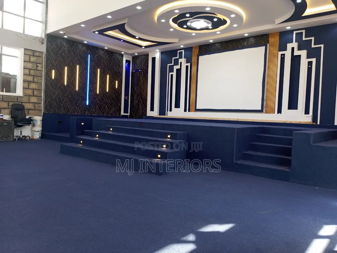 Blue Delta Wall to Wall Carpet for Modern Office Interiors