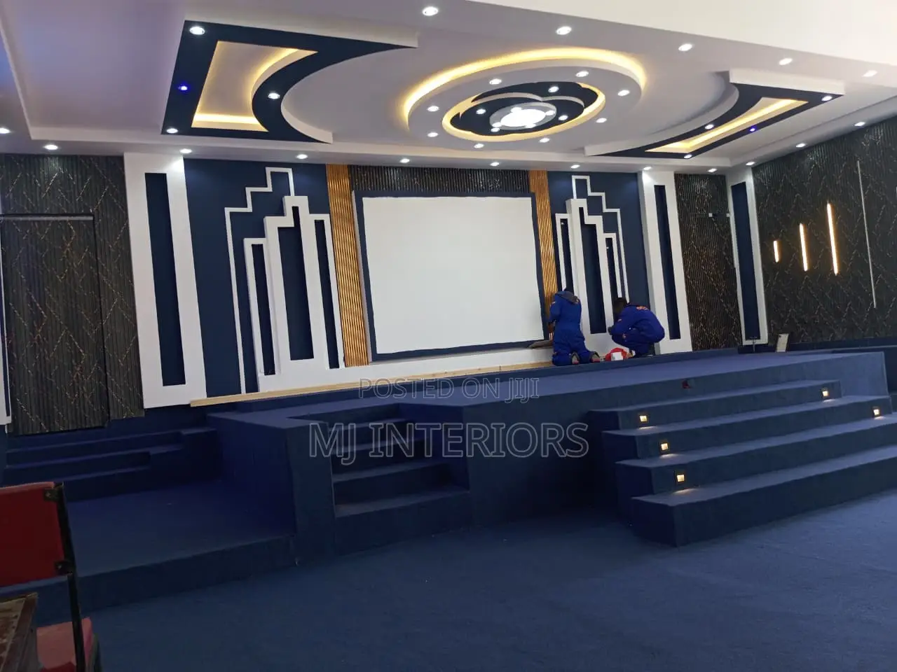 Premium Blue Delta Wall to Wall Carpet Installation