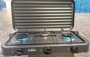 Olelon 3 Burner Gas Stove Cooker With Cover Lid