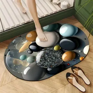 Big Size Oval Bathroom Bath Mats
