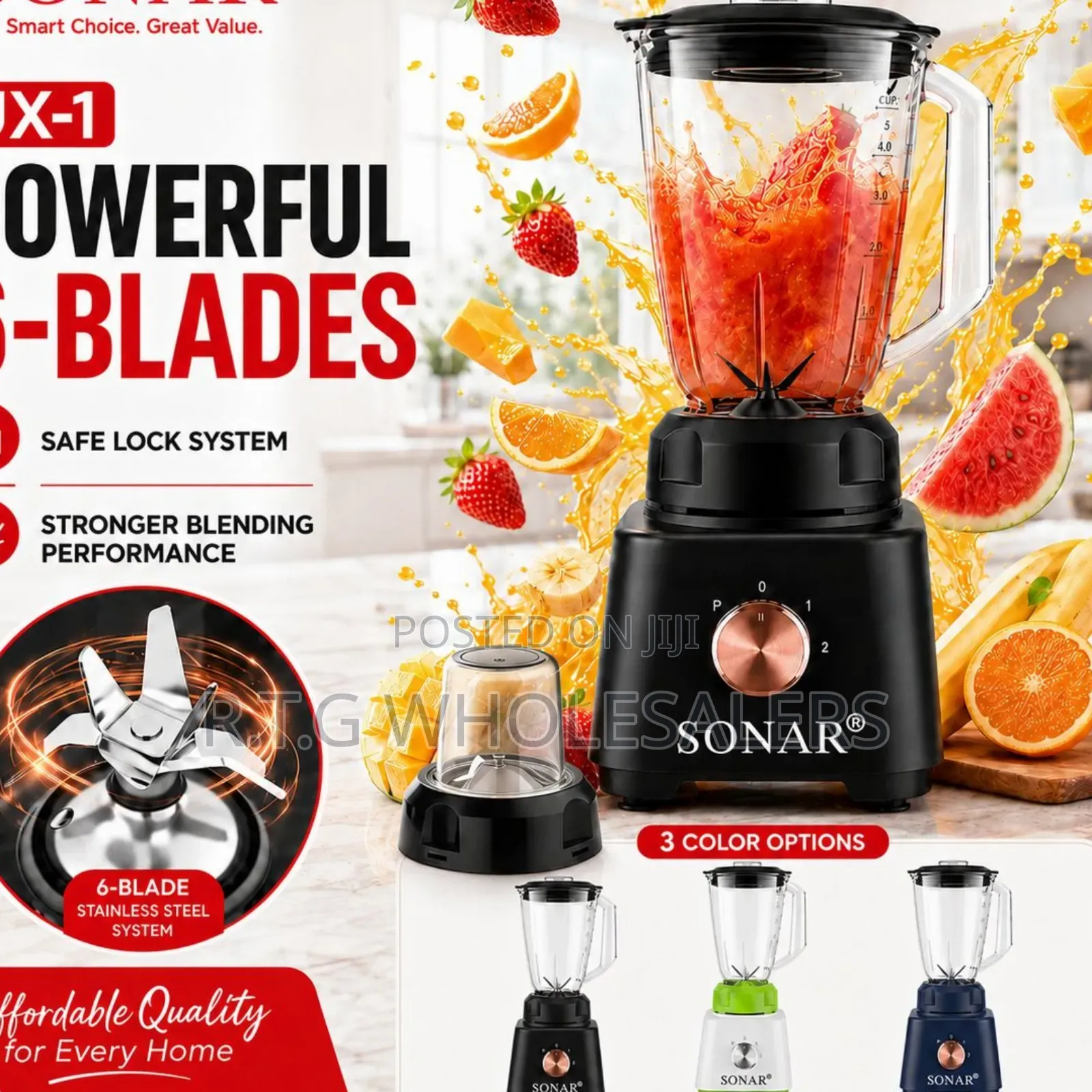 Sonar 2-in-1 Blender With Grinder