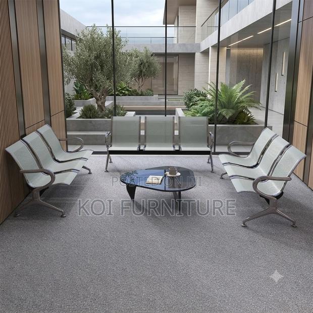 Office Bench; Three Seaters Metallic Office Reception Bench - thumbnail 5