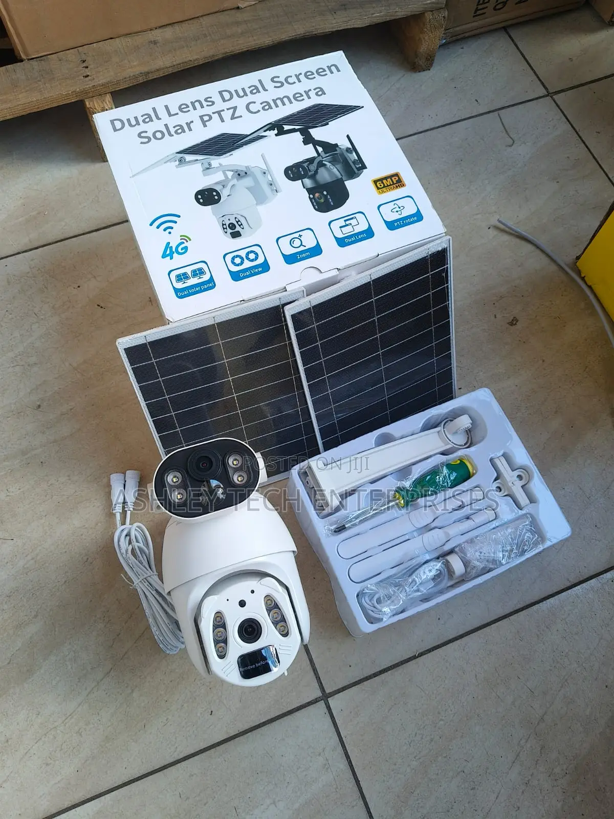High Performance Ubox 6mp 4g Solar Camera – Dual Lens