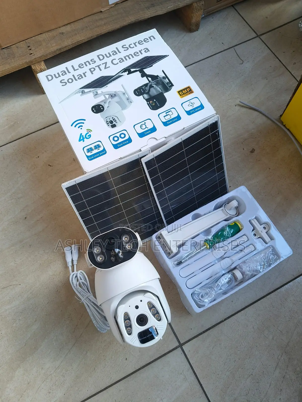 Professional Ubox 6mp 4g Solar Camera – 360° Coverage