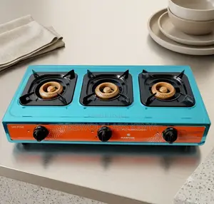 New Rashnik Table Top Gas Stove - 3 Burners - Durable, Efficient