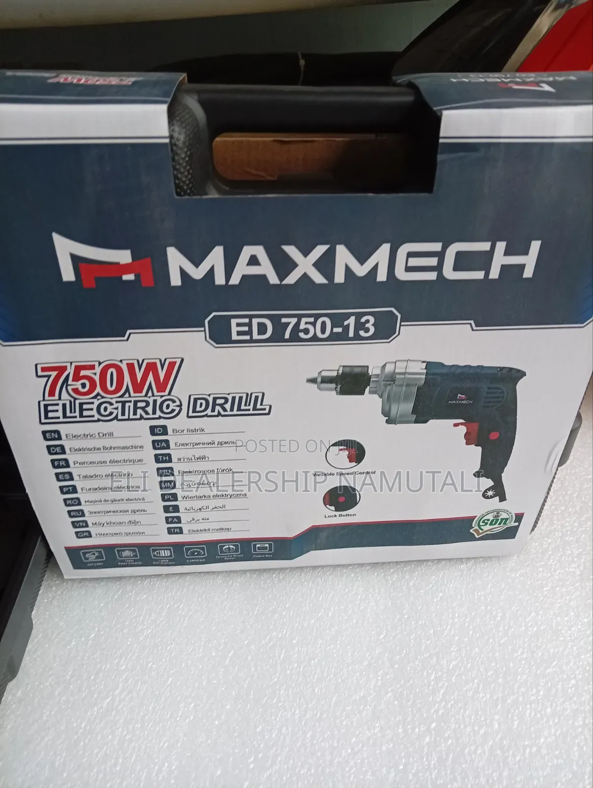 Maxmech Variable Speed Electric Drill 750w – Forward Reverse