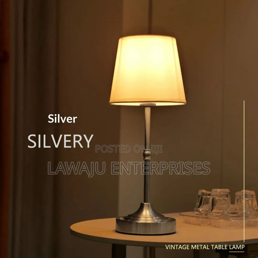 Silvery Table Lamp