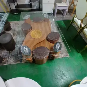 Coffee Table: Large Home Table With Complimentary Stools