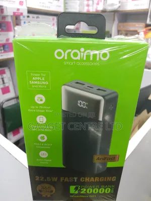 Oraimo 20000 Mah 22.5w Fast Charging Power Bank