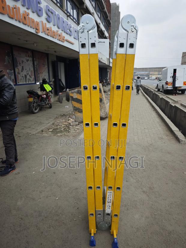 Fiberglass Multi-Purpose Folding Ladder ( - main view