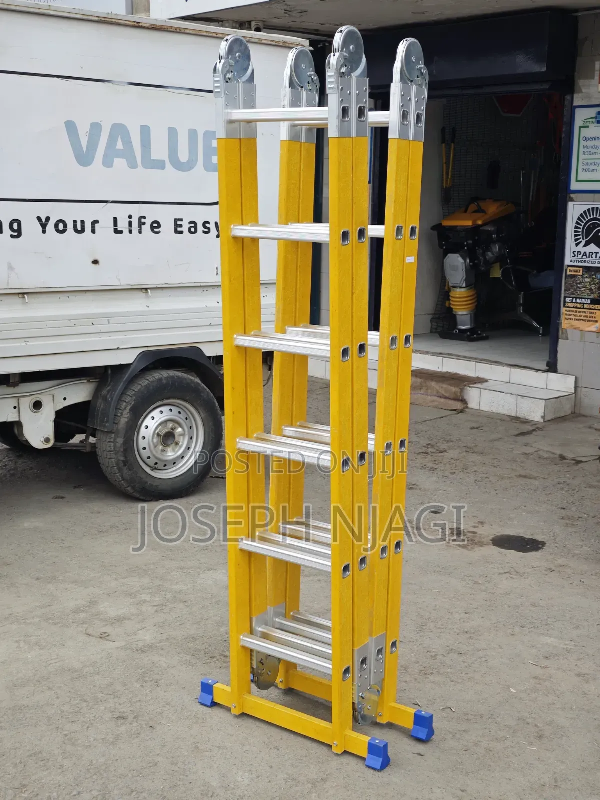 Fiberglass Multi-Purpose Folding Ladder (