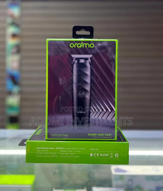 Oraimo Smart Trimmer 
Rechargeable With 4 Combs