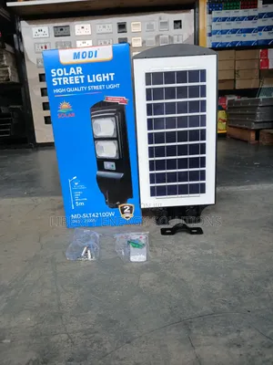 Modi Led Solar Street Light 100w Black