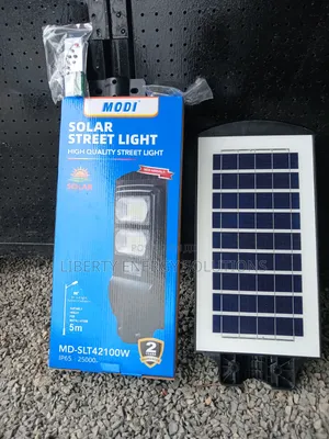Modi Led Solar Street Light 100w Black