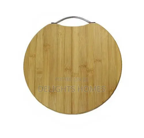 1.8cm Thick 32cm Round Bamboo Chop Board_pa