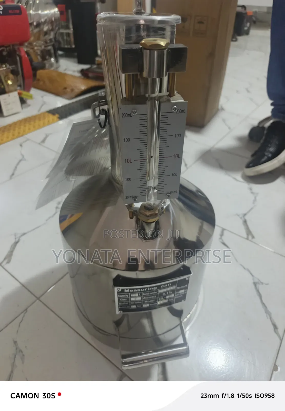 10ltrs Stainless Steel Calibration Can