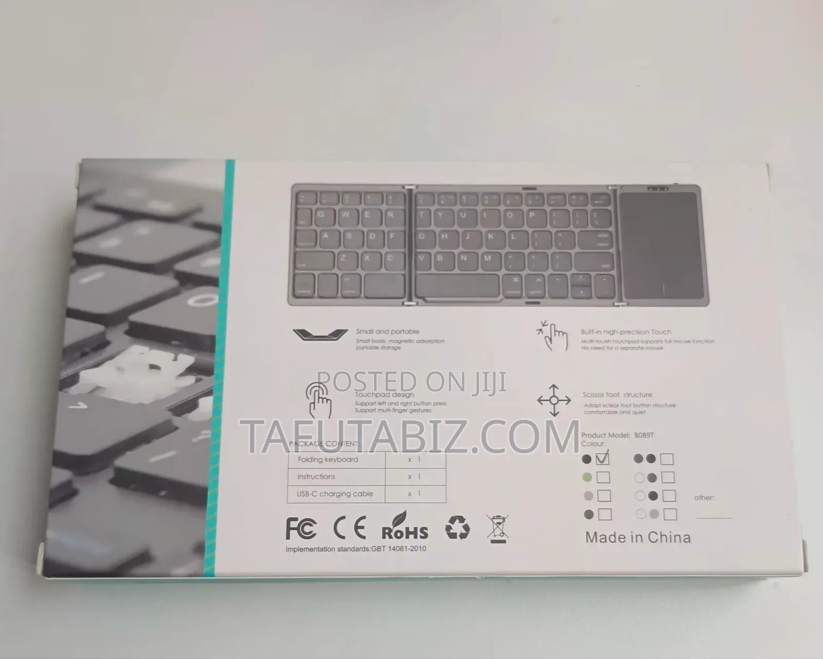 Foldable Keyboard With Touchpad B089t