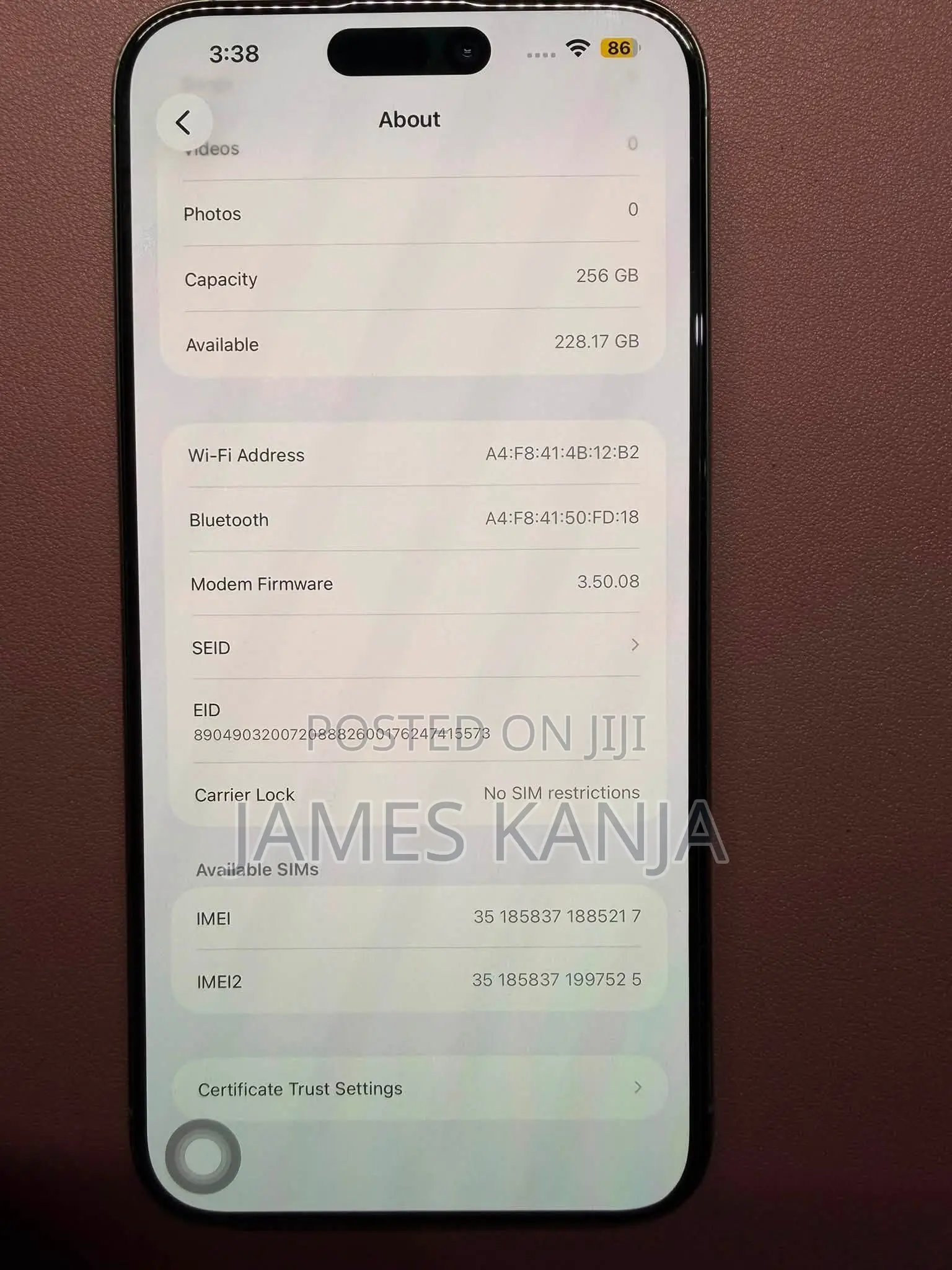 Apple iPhone 15 Pro 256 GB Gray