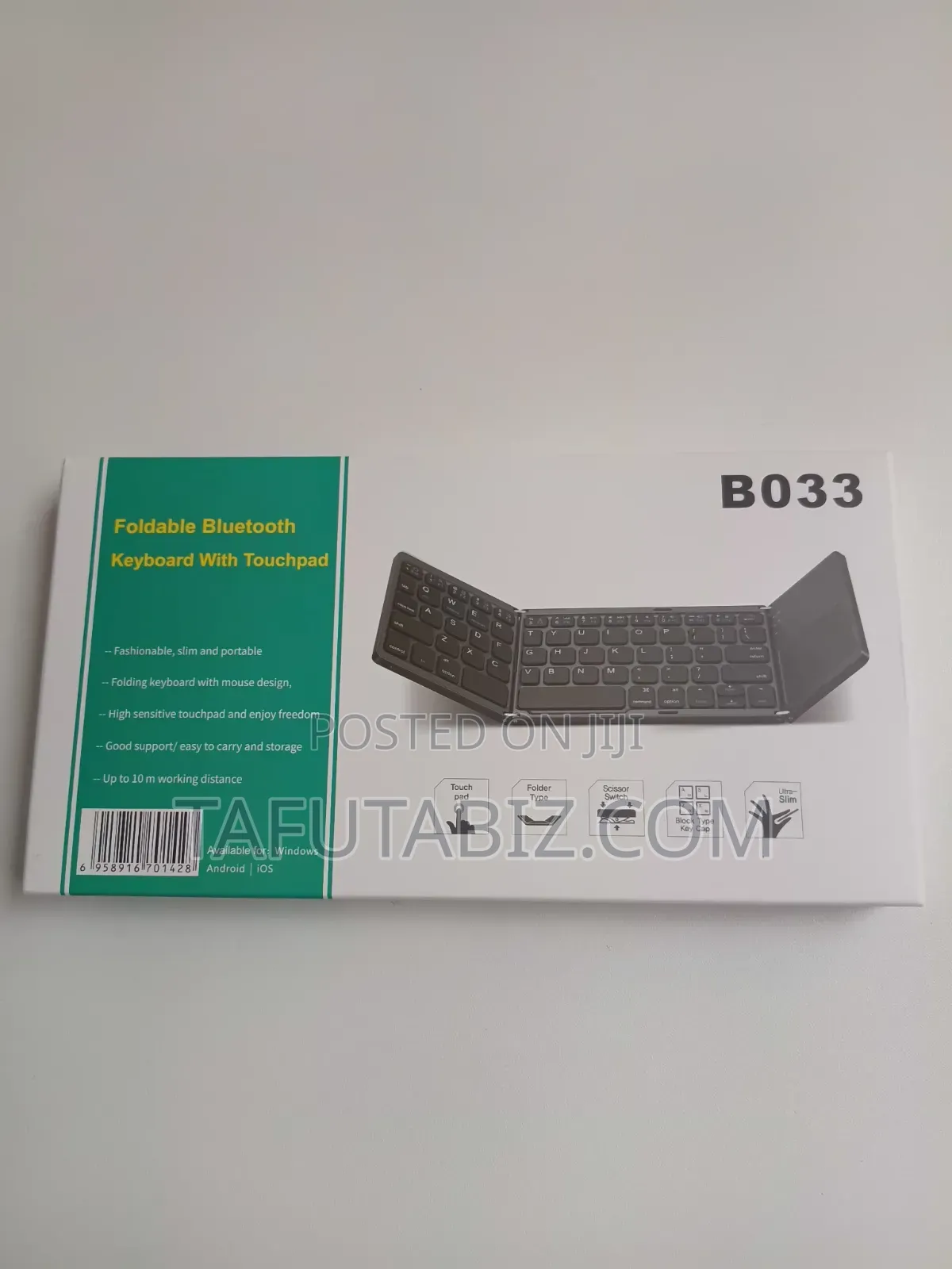 Foldable Bluetooth Keyboard With Touchpad B033.
