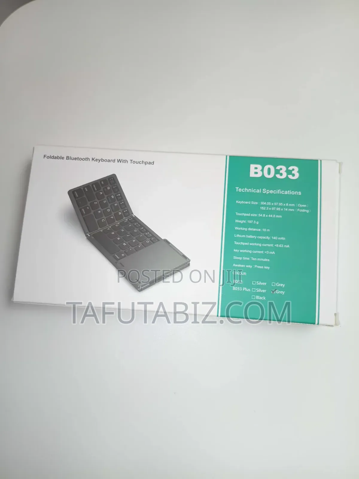 Foldable Bluetooth Keyboard With Touchpad B033.