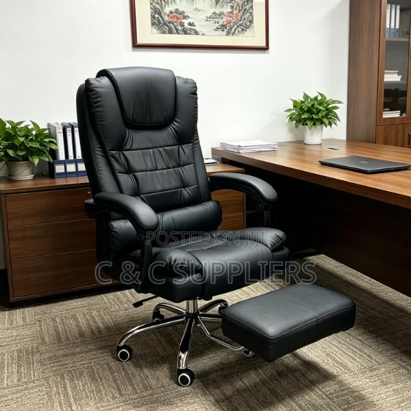 Office Swivel Leather Study Chair - thumbnail 2