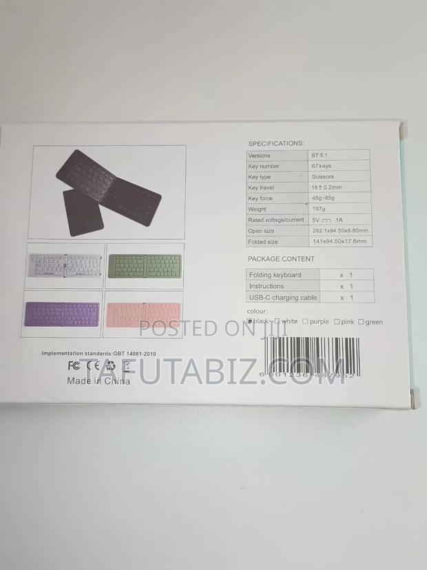 198i Folding Wireless Keyboard B023 - thumbnail 2