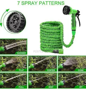7-in-1 Spray Gun Magic Expandable Garden Hose - ;