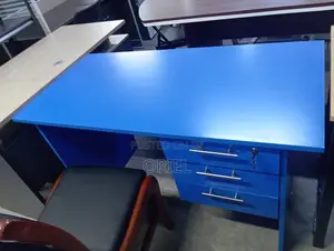 Office Desk : Blue 120cm Home Office Study Desk