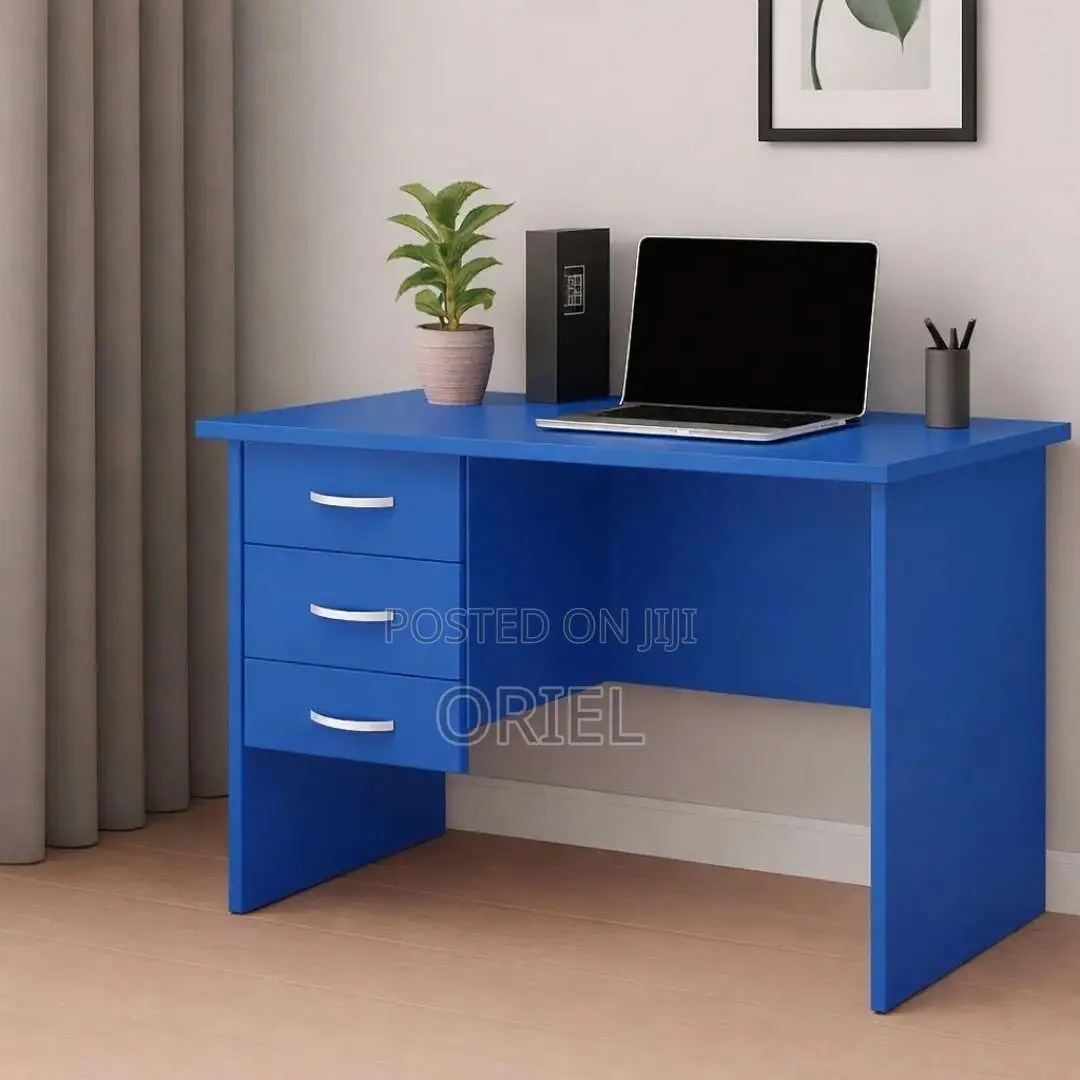 Office Desk : Blue 120cm Home Office Study Desk