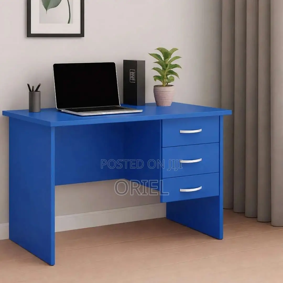 Office Desk : Blue 120cm Home Office Study Desk