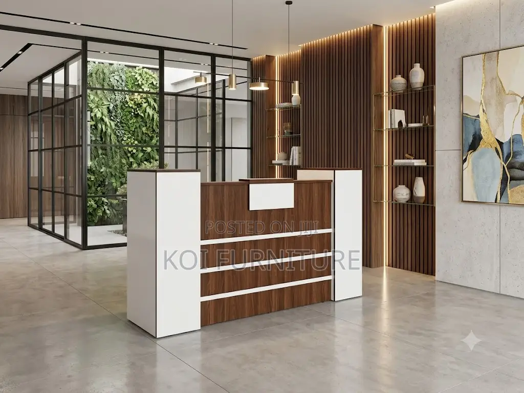 Reception Desk; 1600mm Wooden Office Reception Table