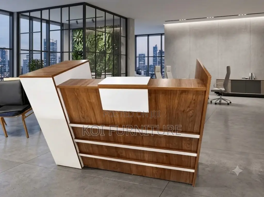 Reception Desk; 1600mm Wooden Office Reception Table