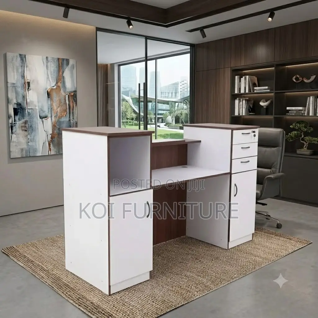 Reception Desk; 1600mm Wooden Office Reception Table
