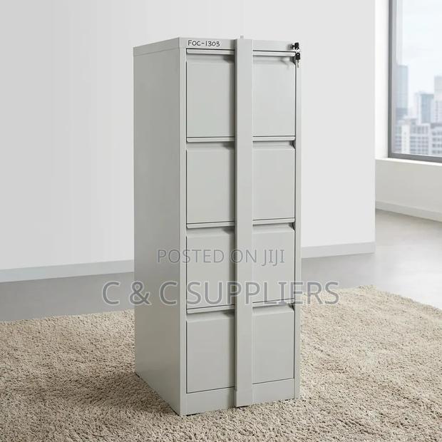4-Drawer Cabinet With Locking Bar