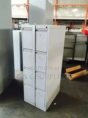 4-Drawer Cabinet With Locking Bar