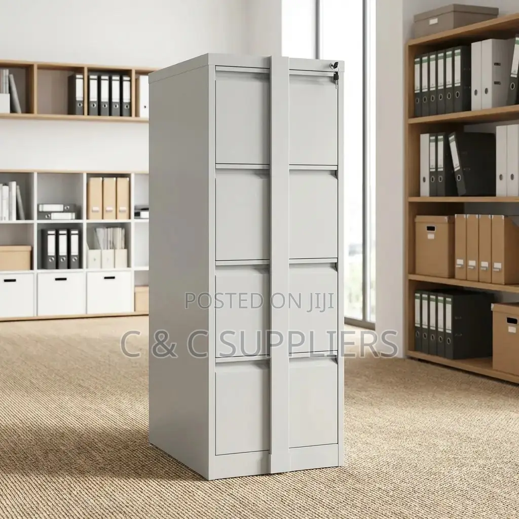 4-Drawer Cabinet With Locking Bar