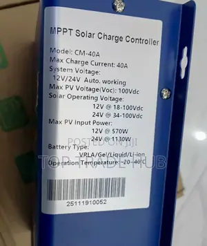 Snadi MPPT Solar Charge Controller 40a 12v/24v 100v Pv