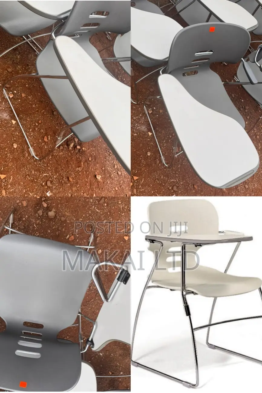 Ergonomic Shell Classroom/ Training Chair With Flip-Up Writing Tablet