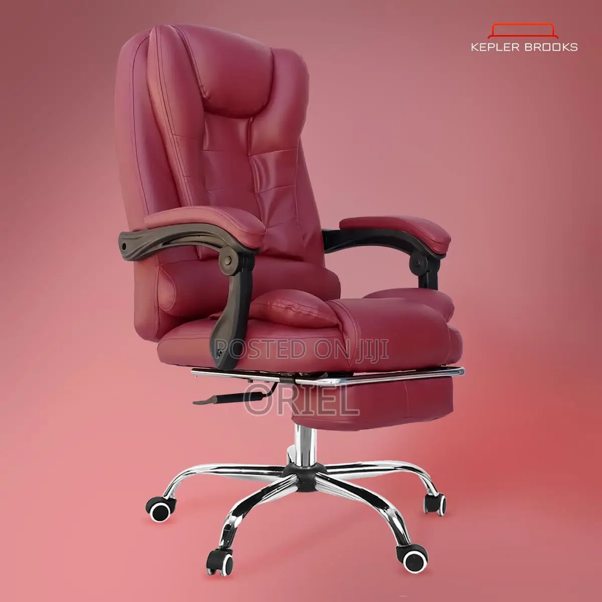 Office Chair : Red Executive Recliner Office Chair With Footrest