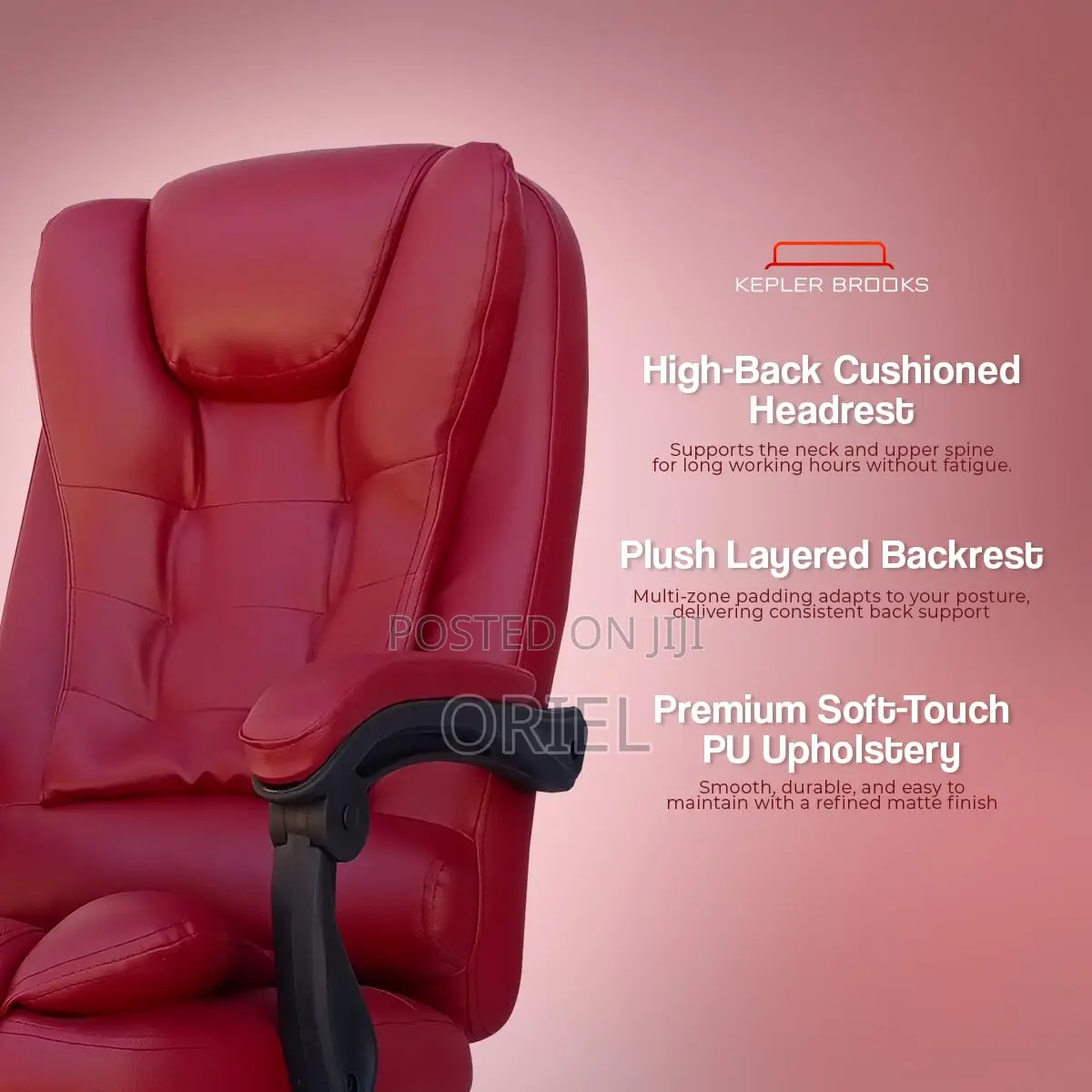 Office Chair : Red Executive Recliner Office Chair With Footrest