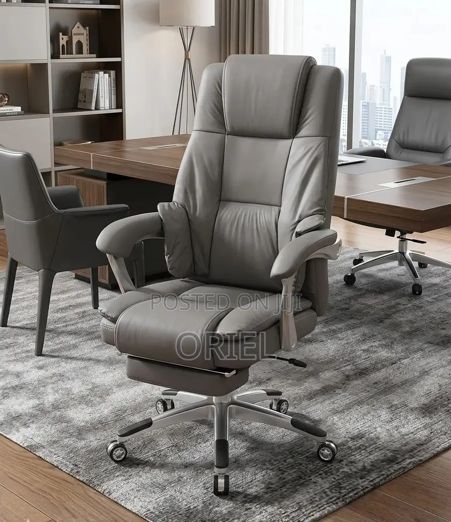 Office Chair : Red Executive Recliner Office Chair With Footrest